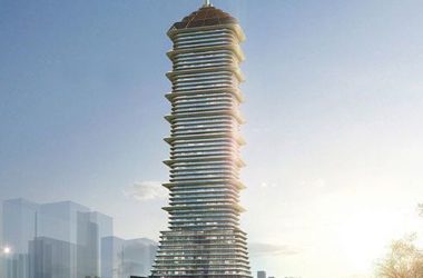 Sketchup办公模型|塔型方案，现代风格，超高层，办公酒店-BIM建筑网