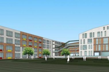 Sketchup学校模型|多层学校，教育建筑，教学楼，新中式风格-BIM建筑网