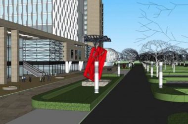 Sketchup综合体模型|高层商业综合体，酒店办公，酒店，商场，商业裙房，现代风格-BIM建筑网