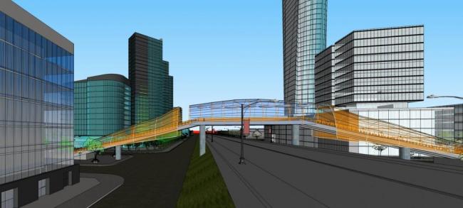 Sketchup综合体模型|高层城市综合体，商业裙房，办公酒店，住宅，现代风格