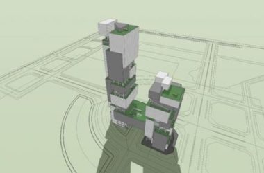 Sketchup办公模型|高层办公，现代风格，写字楼-BIM建筑网
