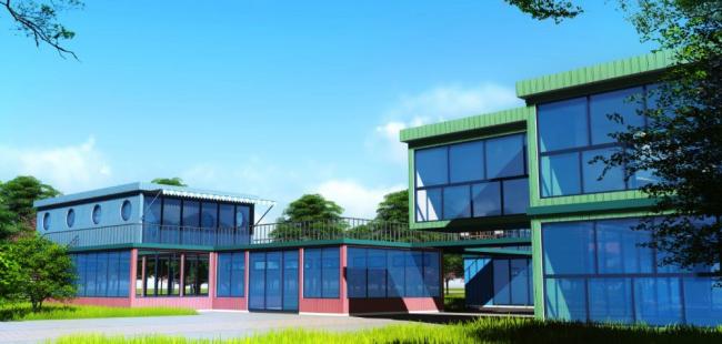 Sketchup商业模型|集装箱，现代风格，商业，娱乐休闲设施