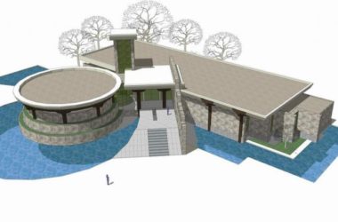 Sketchup文化模型|地质公园博物馆，小型展览馆，多层文化建筑，现代风格-BIM建筑网