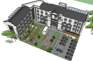 Sketchup酒店模型|多层宾馆，酒店，徽派风格，重庆上清寺，中式风格-BIM建筑网