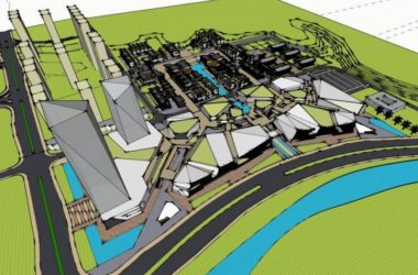 Sketchup综合体模型|商业综合体，现代风格，高层办公酒店，商业裙房-BIM建筑网