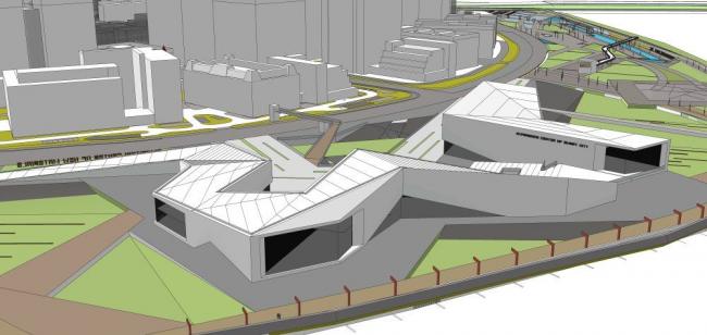 Sketchup商业模型|多层商业建筑，现代风格