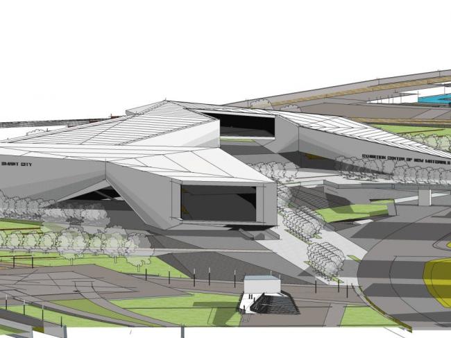 Sketchup商业模型|多层商业建筑，现代风格