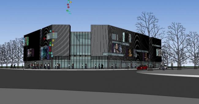 Sketchup商业模型|多层商场，现代风格，商业建筑