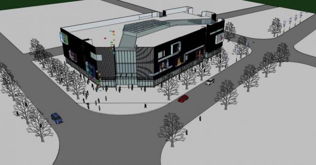 Sketchup商业模型|多层商场，现代风格，商业建筑