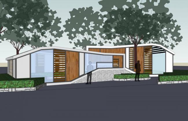 Sketchup小品模型|公共厕所，单层，现代风格