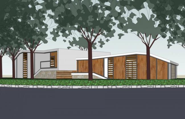 Sketchup小品模型|公共厕所，单层，现代风格