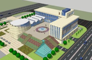 Sketchup文化模型|多层大学图书馆，文化建筑，现代风格-BIM建筑网