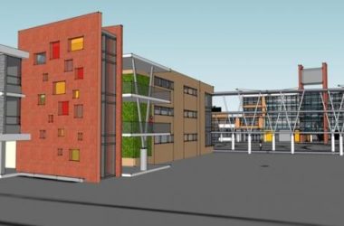 Sketchup学校模型|多层现学校教学楼，教育建筑，现代风格-BIM建筑网