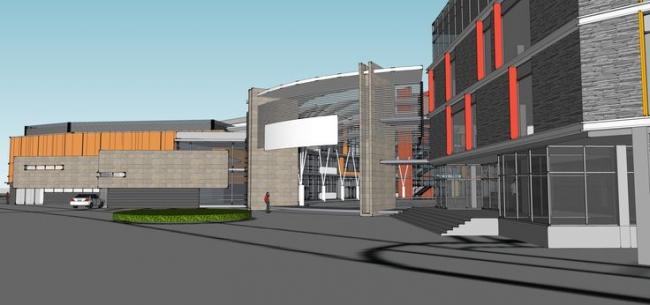 Sketchup学校模型|多层现学校教学楼，教育建筑，现代风格