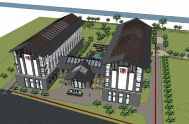 Sketchup酒店模型|多层酒店，中式风格-BIM建筑网