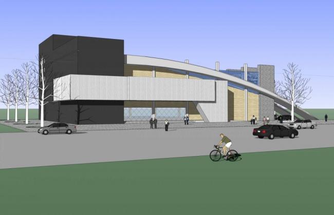 Sketchup文化模型|多层会展中心，体育观览，现代风格，文化建筑