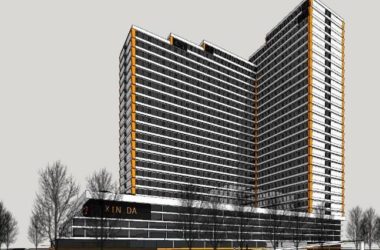 Sketchup综合体模型|商业综合体，高层办公酒店，多层商业裙房-BIM建筑网