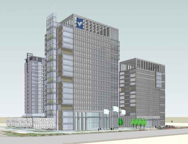 Sketchup办公模型|高层办公楼，现代风格