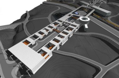 Sketchup车站路桥|山地铁路客运枢纽中心规划，多层客运站，交通建筑，现代风格-BIM建筑网