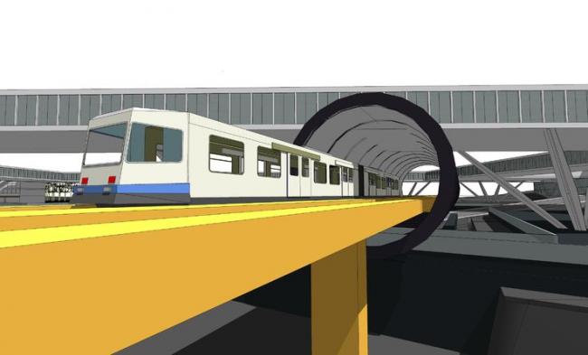 Sketchup车站路桥|山地铁路客运枢纽中心规划，多层客运站，交通建筑，现代风格