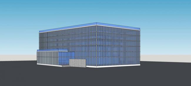 Sketchup办公模型|多层办公楼，现代风格，公务局