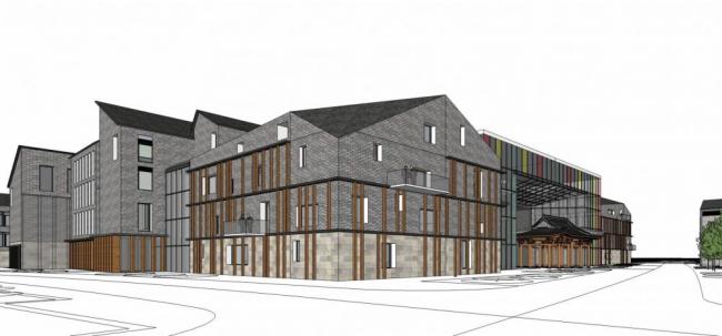 Sketchup商业模型|多层商业街，记忆贵阳，中式风格