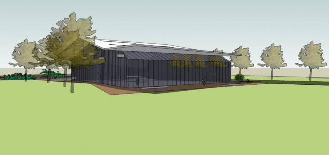 Sketchup商业模型|多层河畔会所，商业建筑，现代风格