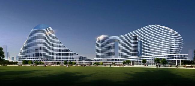 Sketchup办公模型|超高层，酒店办公，现代风格