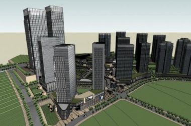 Sketchup综合体模型|超高层城市商业综合体，现代风格，办公酒店，公寓，多层商业裙房，商场-BIM建筑网