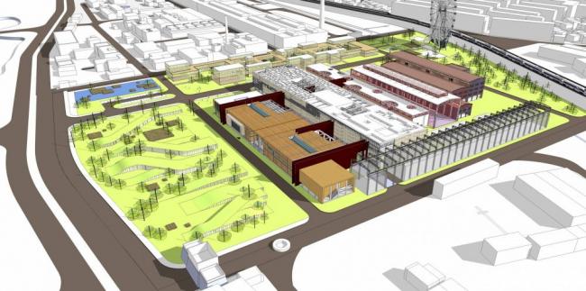 Sketchu工业厂房|汉阳铁厂，多层工业厂房，现代风格