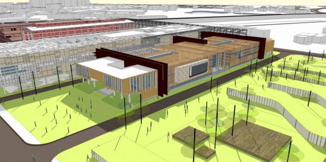 Sketchu工业厂房|汉阳铁厂，多层工业厂房，现代风格