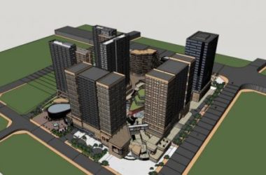 Sketchup综合体模型|高层城市商业综合体，现代风格，酒店办公，公寓，多层商业裙房，商场-BIM建筑网