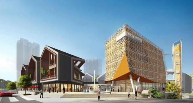 Sketchup商业模型|多层商业街，现代风格