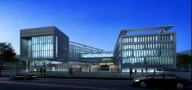 Sketchup学校模型|新华中学，多层学校，教学楼，教育建筑，现代风格