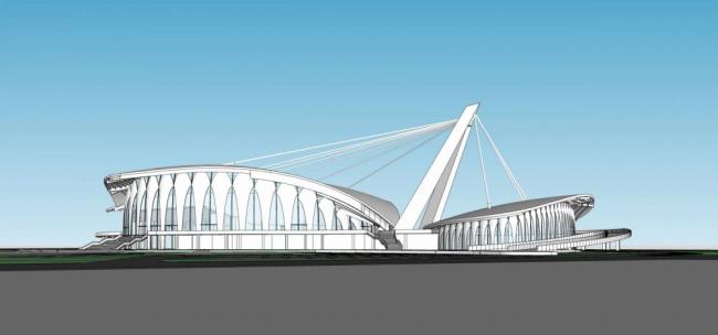 Sketchup文化模型|多层影剧院，现代风格，异形，体育观览，文化建筑