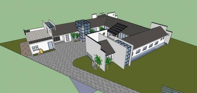 Sketchup商业模型|多层商业会所，新中式风格