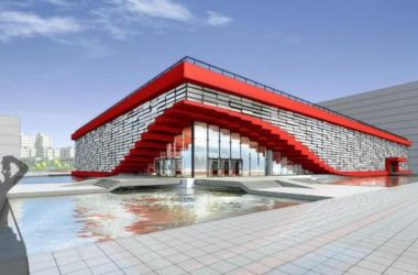 Sketchup体育馆模型|多层体育场馆，现代风格-BIM建筑网