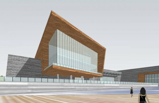 Sketchup文化模型|多层博物馆，现代风格，文化建筑