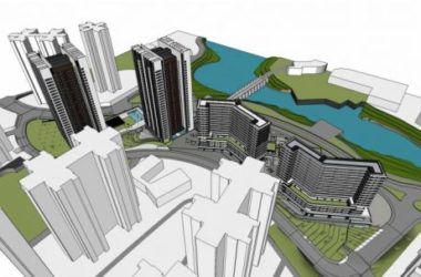 Sketchup综合体模型|商业综合体，高层办公酒店，住宅，现代风格，商业裙房-BIM建筑网