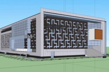 Sketchup文化模型|多层图书馆，文化建筑，现代风格-BIM建筑网