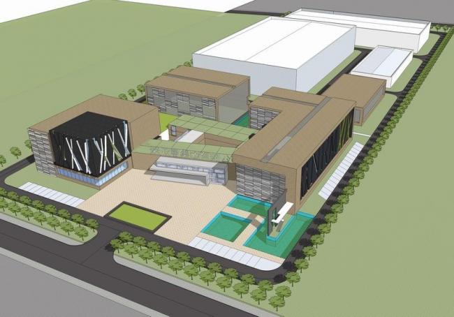 Sketchu工业厂房|诺尔曼公司，多层厂房办公，现代风格，厂区，工业建筑