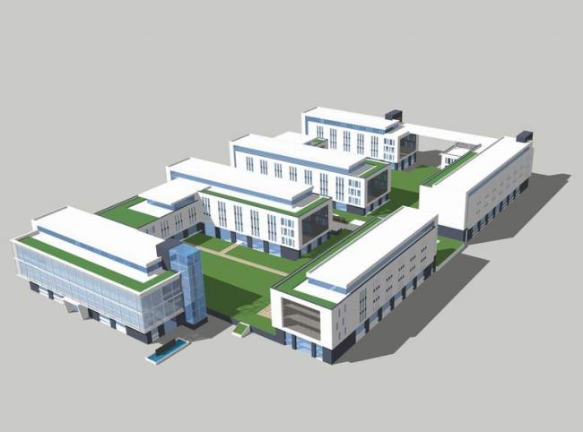 Sketchu工业厂房|多层厂房厂区，工业建筑，现代风格
