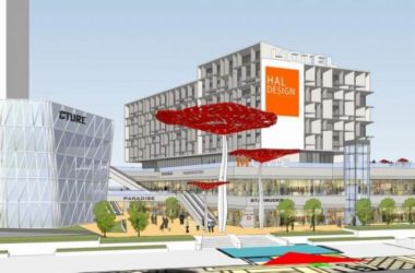 Sketchup酒店模型|多层客栈，酒店，蘑菇雕塑，现代风格-BIM建筑网