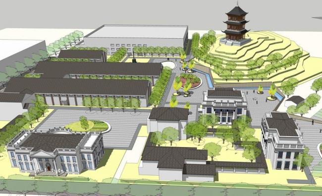 Sketchup商业模型|多层会所，住宅，别墅，商业建筑，法式，古典风格