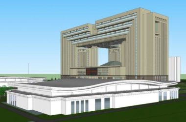 Sketchup办公模型|高层写字楼，政府军事行政机关办公楼，现代风格-BIM建筑网