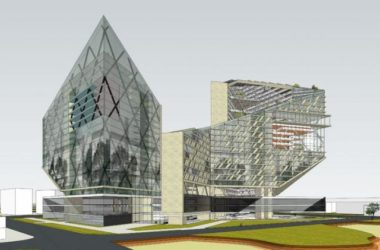 Sketchup办公模型|异形办公楼，高层写字楼，现代风格-BIM建筑网