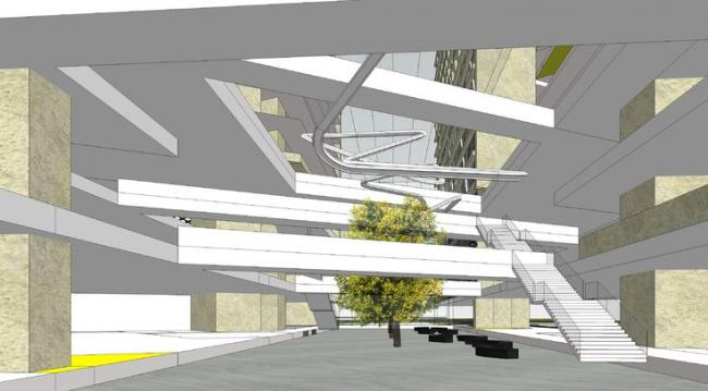 Sketchup办公模型|异形办公楼，高层写字楼，现代风格