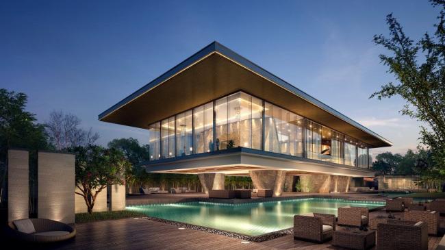 Sketchup商业模型|多层售楼处，商业建筑，现代风格