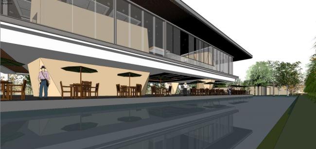 Sketchup商业模型|多层售楼处，商业建筑，现代风格