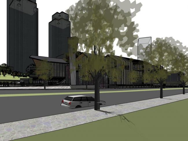 Sketchup商业模型|多层商业建筑，现代风格